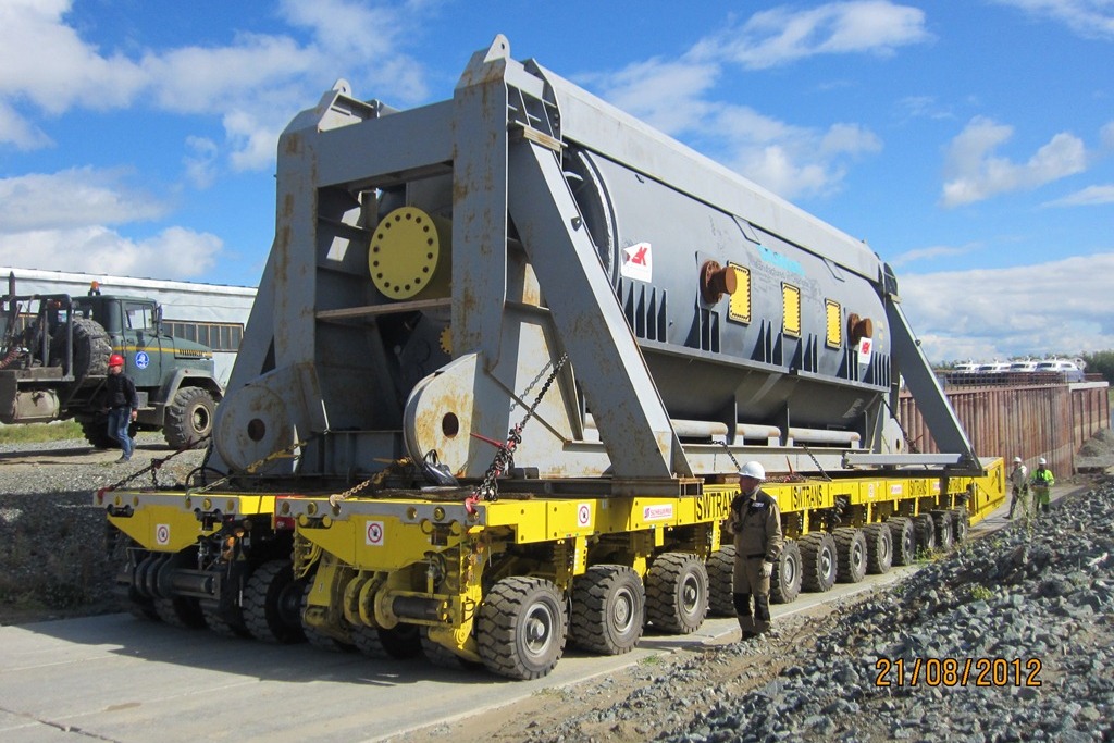 Перевозка генератора весом 400 тонн