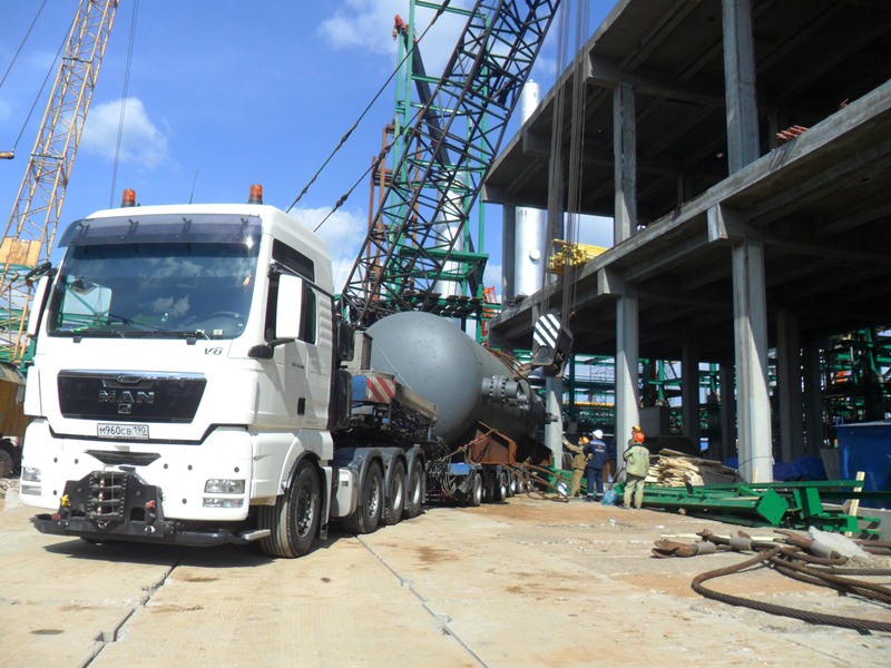 СВ ТРАНС - Перевозка тяжеловесной емкость 130 тонн