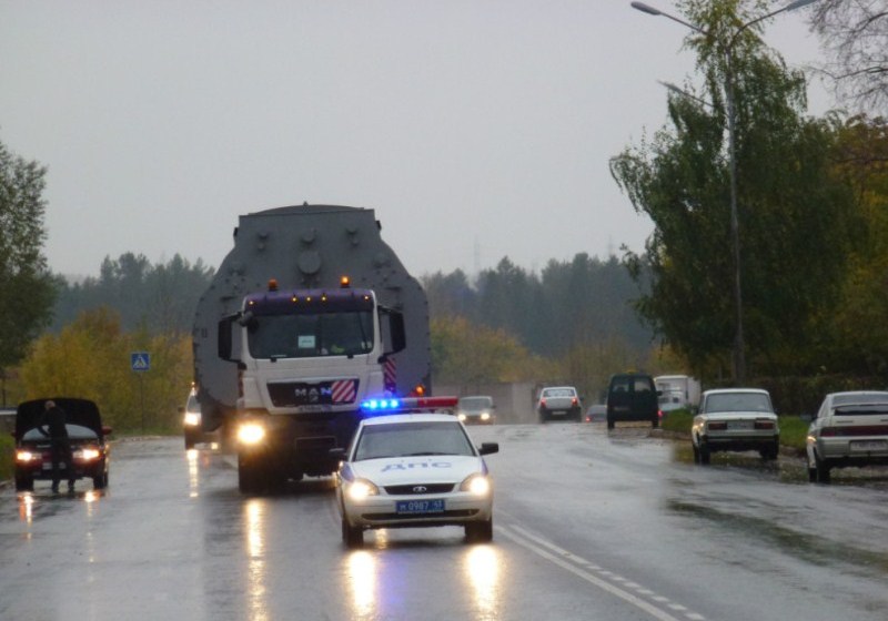 Перевозка статора и конденсатора