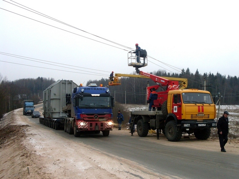 Перевозка трансформатора