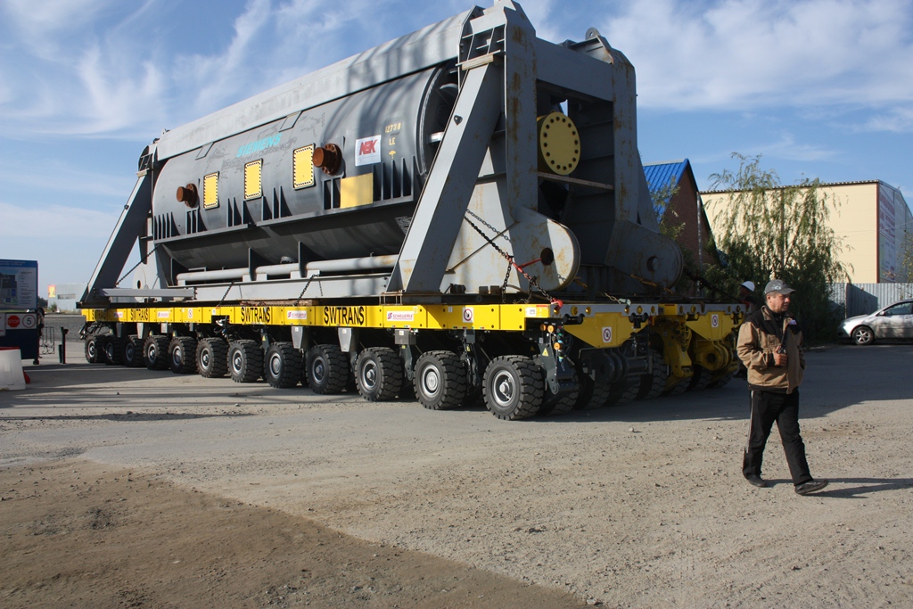 Перевозка генератора весом 400 тонн