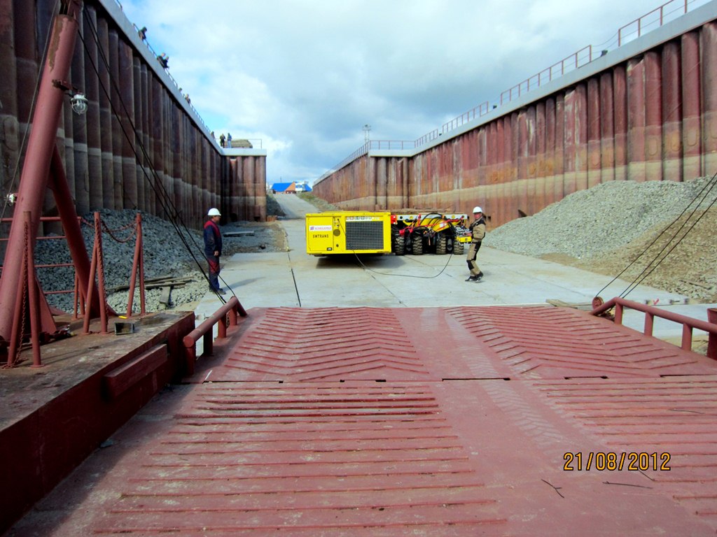 Перевозка генератора весом 400 тонн