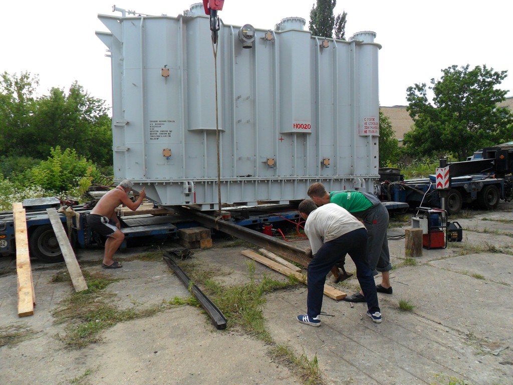 Перевозка и такелаж трансформатора