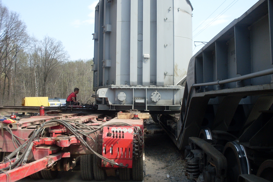 Перевозка тяжеловесных трансформаторов 180 тонн