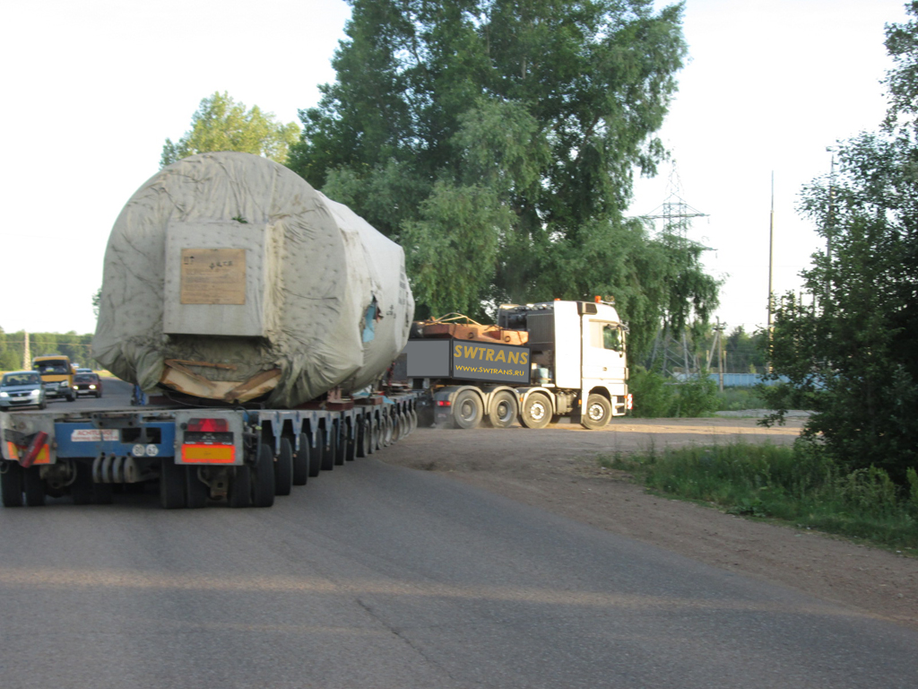Доставка газовой турбины