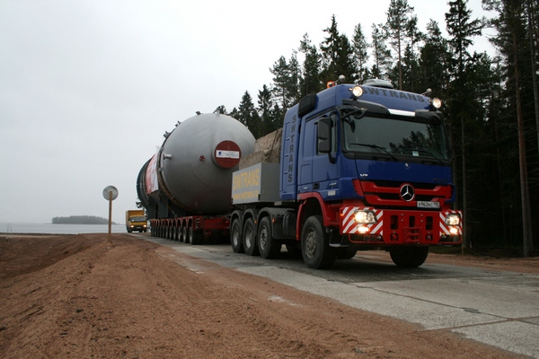 Проект Северный поток. SWTrans - перевозка тяжеловесных грузов.