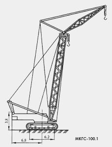 аренда гусеничного крана МКГС 100.1