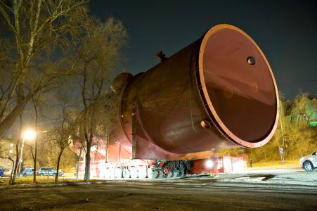 SWTrans. Перевозка вакуумной колонны. Хабаровск. 240 тонн.