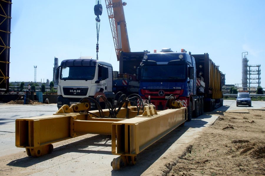 SWTtrans - перевозка тяжеловесных грузов. Перевозка котлов-утилизаторов для Новокуйбышевской ТЭЦ.