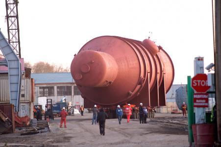 SWTrans. Перевозка вакуумной колонны. Хабаровск. 240 тонн.